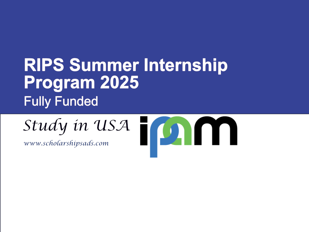 internship Degree Scholarships for international students 2024 2025